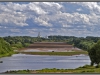 Russia, Novgorod, St. George's (Yuriev) Monastery  - view from Kremlin