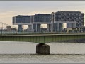 Germany, Cologne citiy view from railway bridge