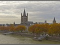 Germany, Cologne citiy view from railway bridge