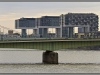 Germany, Cologne citiy view from railway bridge