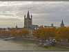 Germany, Cologne citiy view from railway bridge