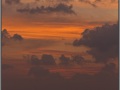 Maldives, sunset in the ocean