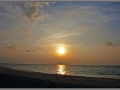 Maldives, sunset in the ocean