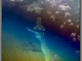 Maldives islands, view from air