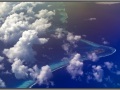 Maldives islands, view from air