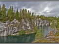 Karelia, Ruskeala. Marble lake