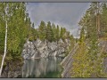 Karelia, Ruskeala. Marble lake